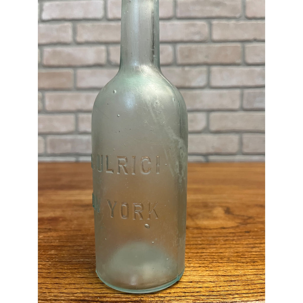 Vintage 1890s DR ULRICI Aqua Drug Druggist Medicine Bottle NEW YORK Early 1900s