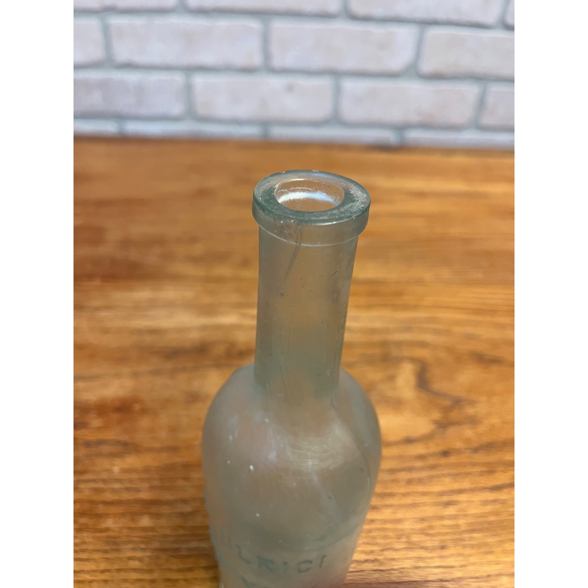 Vintage 1890s DR ULRICI Aqua Drug Druggist Medicine Bottle NEW YORK Early 1900s