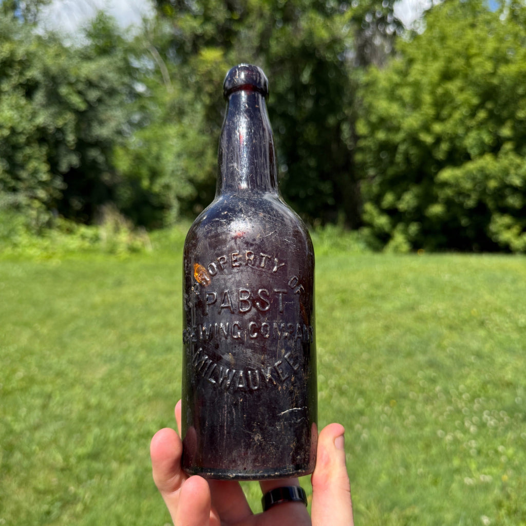 Early 1890s Pabst Beer Bottle Milwaukee Wis Blob Top SB&G Co