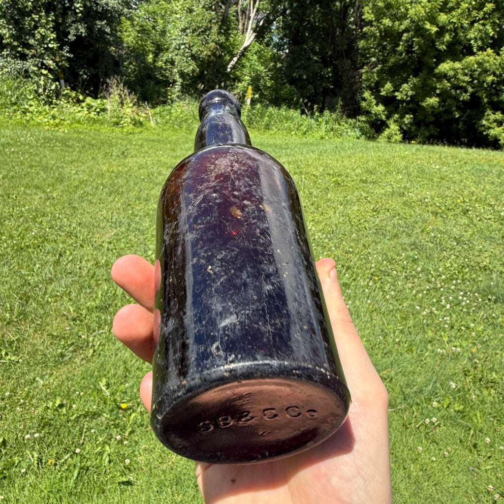 Early 1890s Pabst Beer Bottle Milwaukee Wis Blob Top SB&G Co