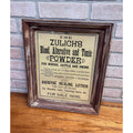 Vintage Zulich's Blood, Alterative & Tonic Powder Horses Cattle Swine Store Sign