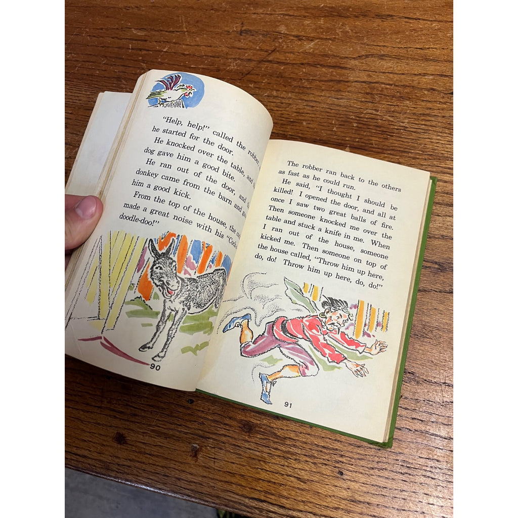 Lot 6 Children's Books 50s Hardcover Alice & Jerry Books Wonder-Story Homeschool