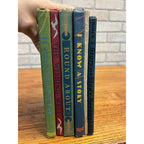 Lot 6 Children's Books 50s Hardcover Alice & Jerry Books Wonder-Story Homeschool
