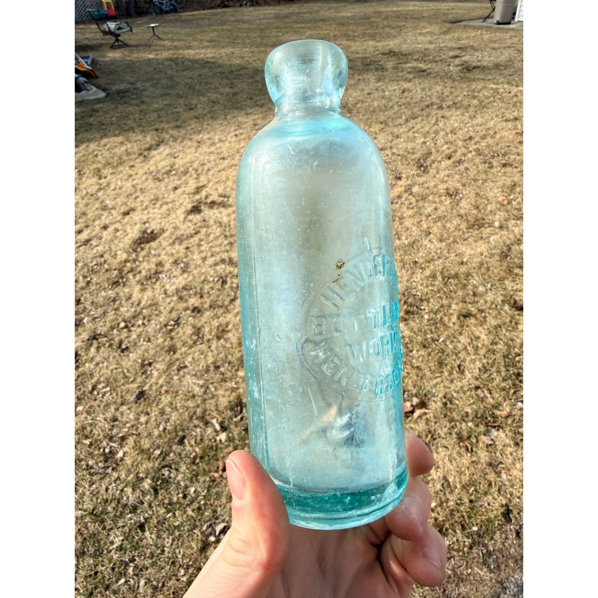 Henderson Bottling Works Hutchinson Soda Bottle, Henderson, Minnesota MN Minn