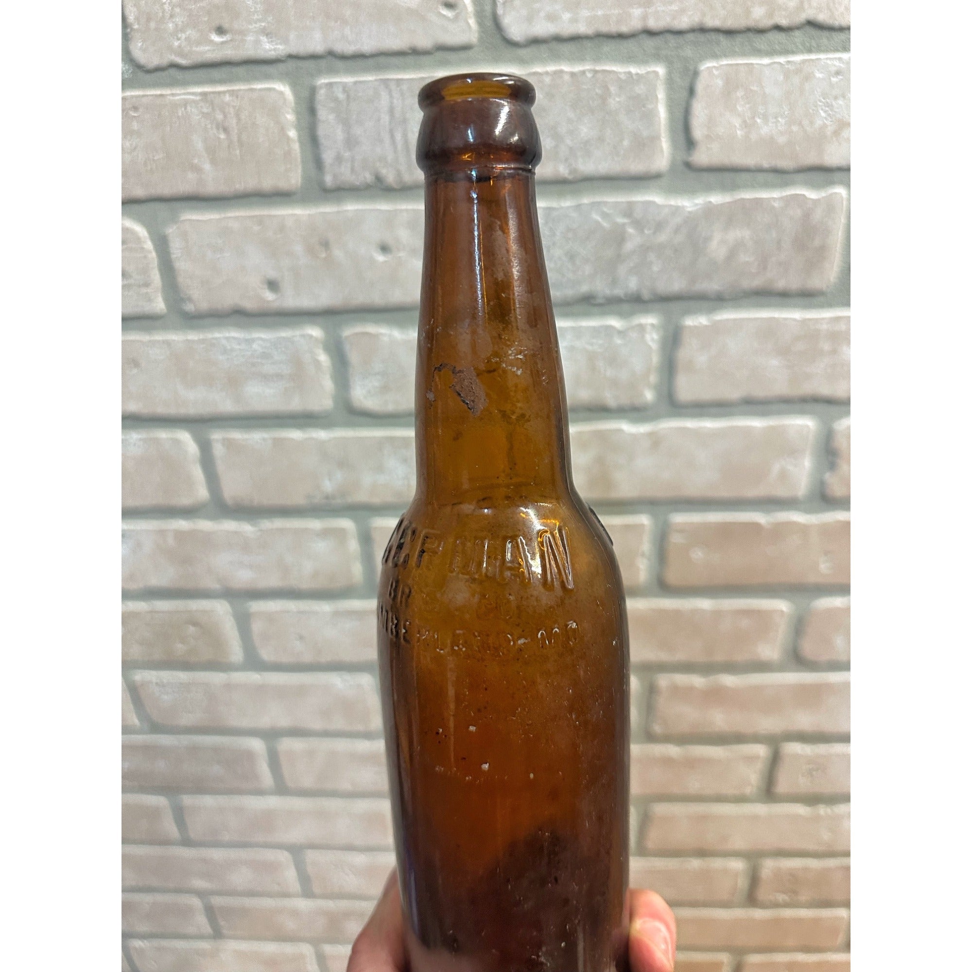 Vintage German Brewing Co. Beer Bottle Amber Brown 12oz Cumberland MD