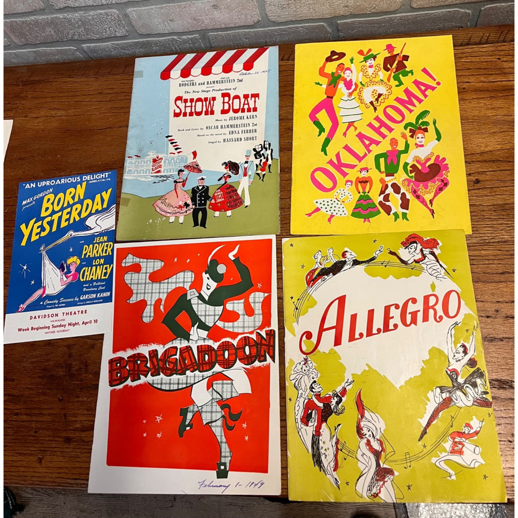 Vintage Lot Davidson Theatre Milwaukee Wis WI Programs & Playbills Oklahoma