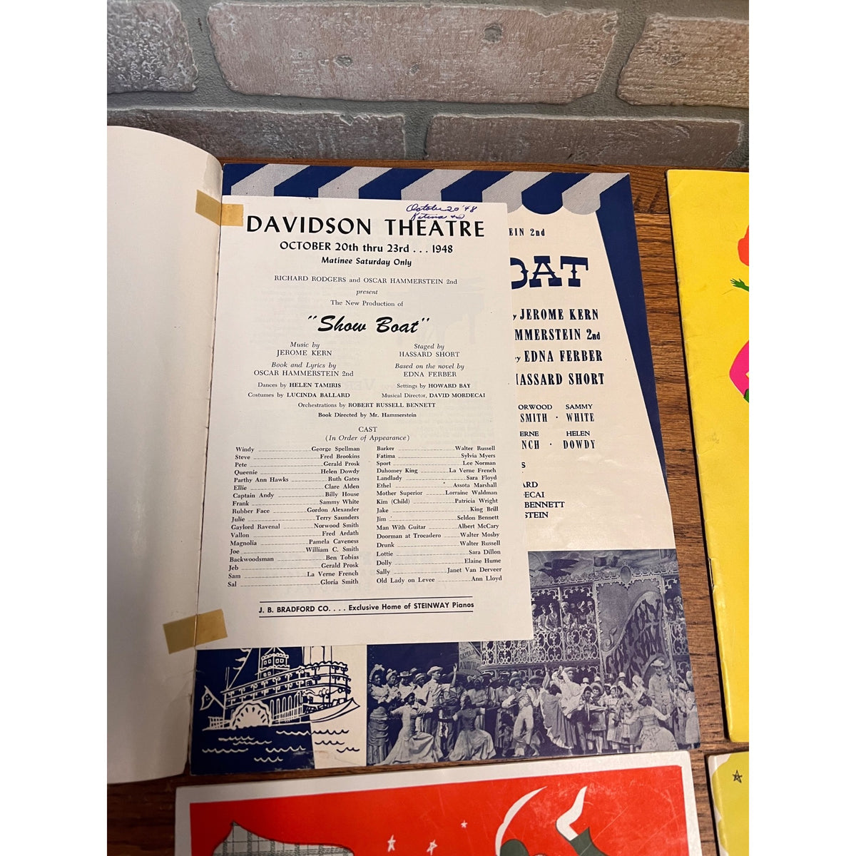 Vintage Lot Davidson Theatre Milwaukee Wis WI Programs & Playbills Oklahoma