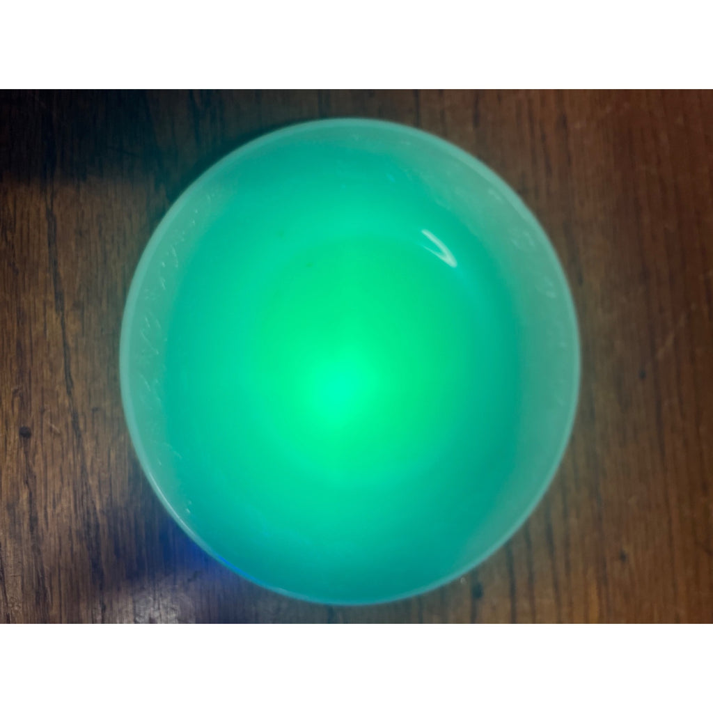 Vintage McKee Jadeite Laurel Childs Dinner Lunch Plate 6" Uranium Glows