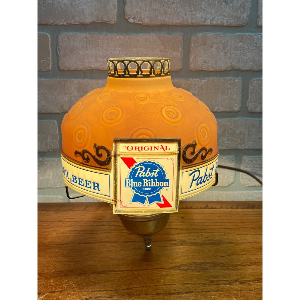 Vintage Pabst Blue Ribbon Beer Motion Heat Lamp Wall Sconce Rotating
