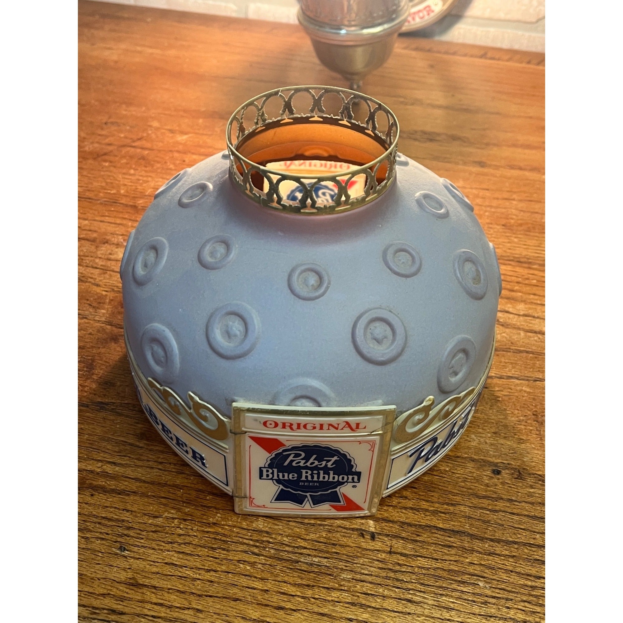 Vintage Pabst Blue Ribbon Beer Motion Heat Lamp Wall Sconce Rotating