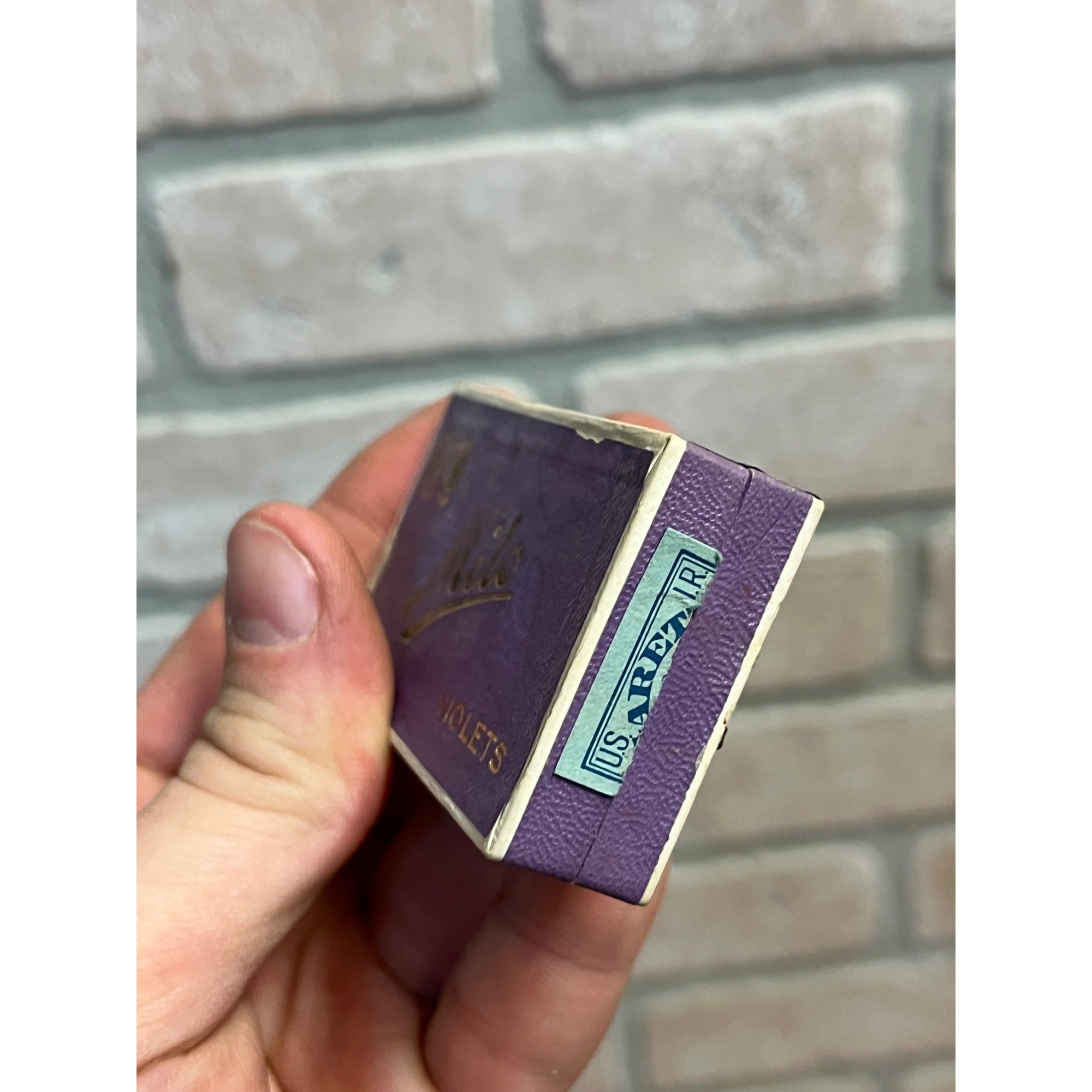 Vintage 1910s Milo Violets Ladies Womens Cigarette Box Case Empty New York