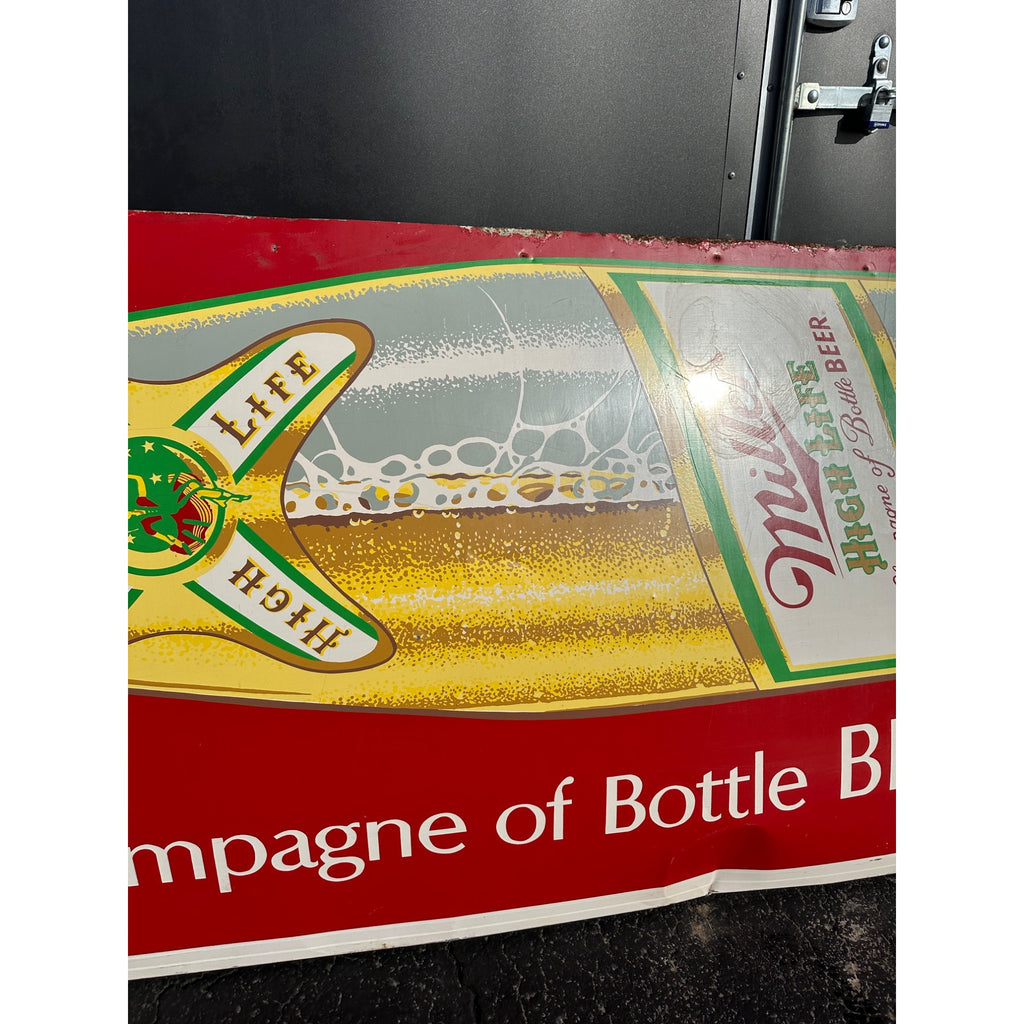 Vintage HUGE Miller High Life Beer 14ft Advertising Sign