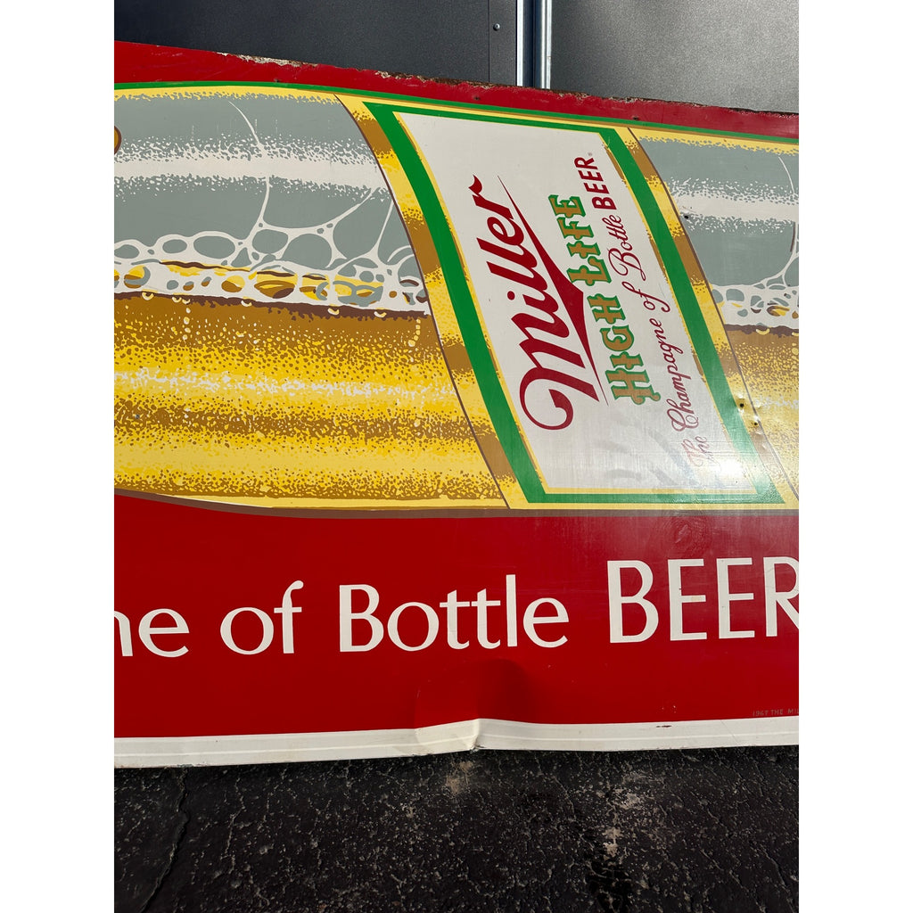 Vintage HUGE Miller High Life Beer 14ft Advertising Sign