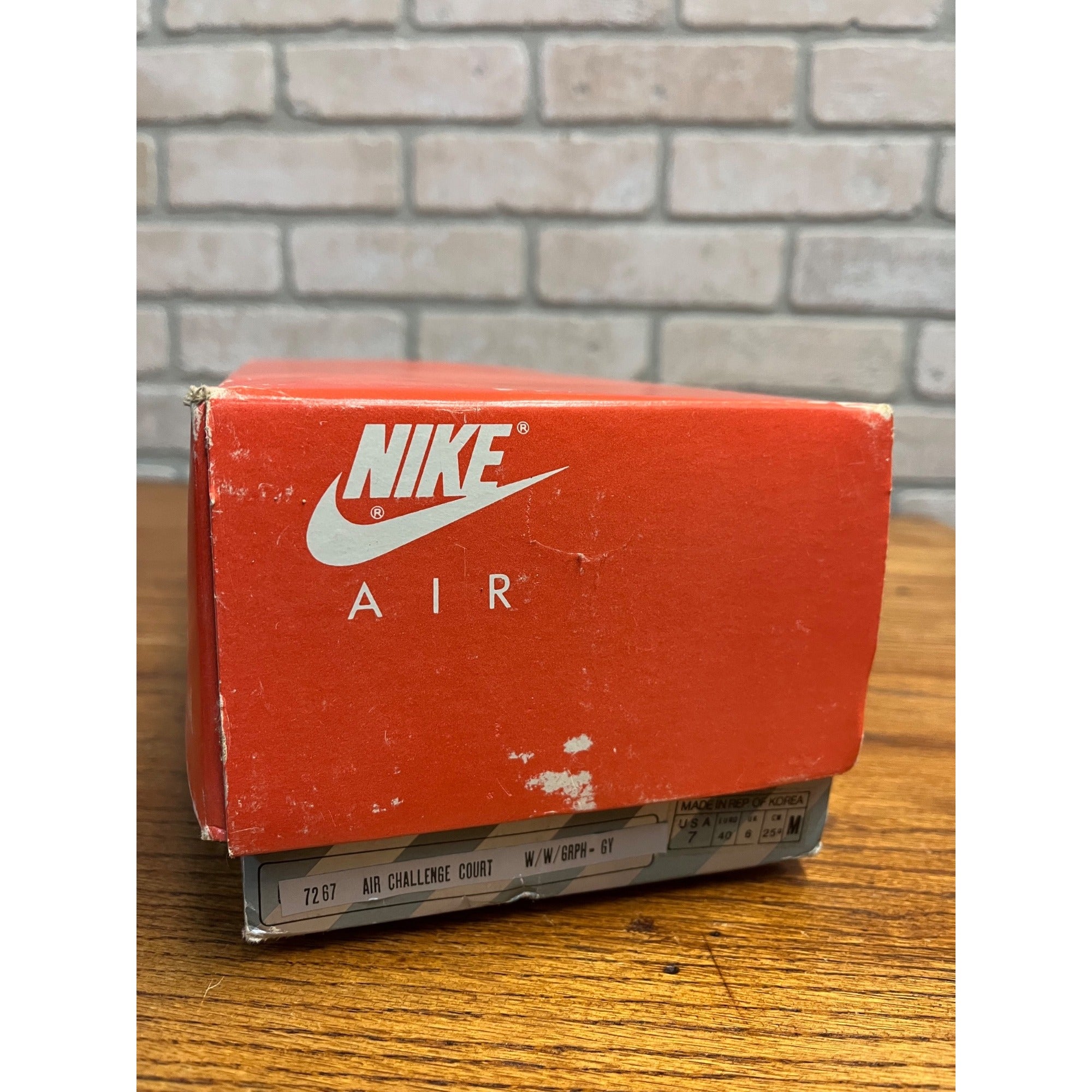 Vintage Nike Air Tech Challenge Agassi EMPTY BOX ONLY Size Mens 7