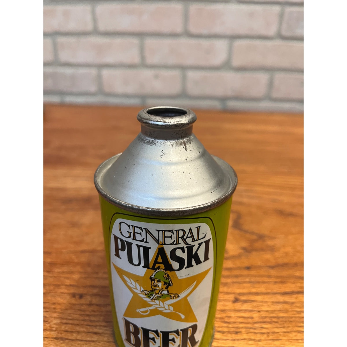 Pulaski Brewing Company General Pulaski Beer Cone Top Can Collectible 1970s
