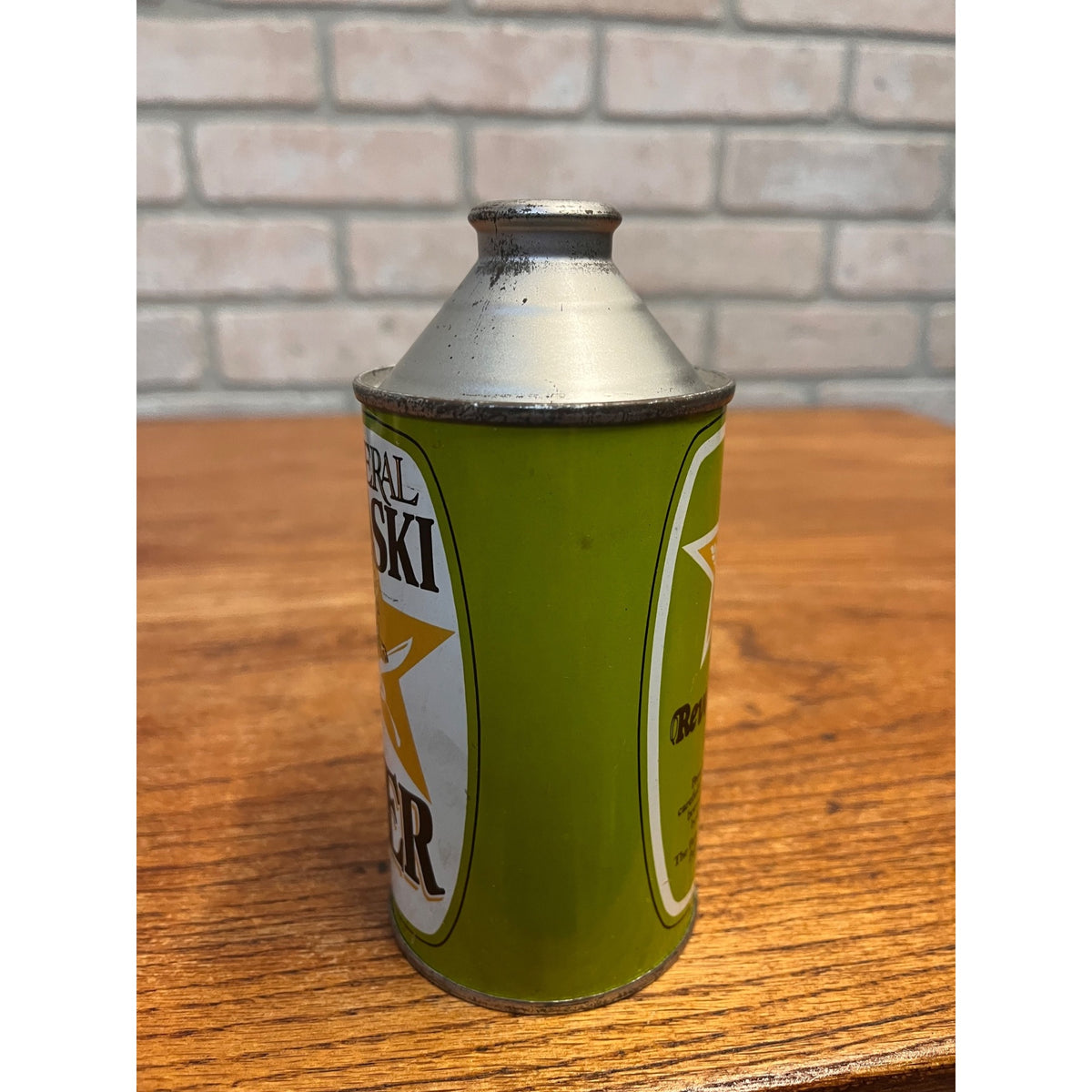 Pulaski Brewing Company General Pulaski Beer Cone Top Can Collectible 1970s