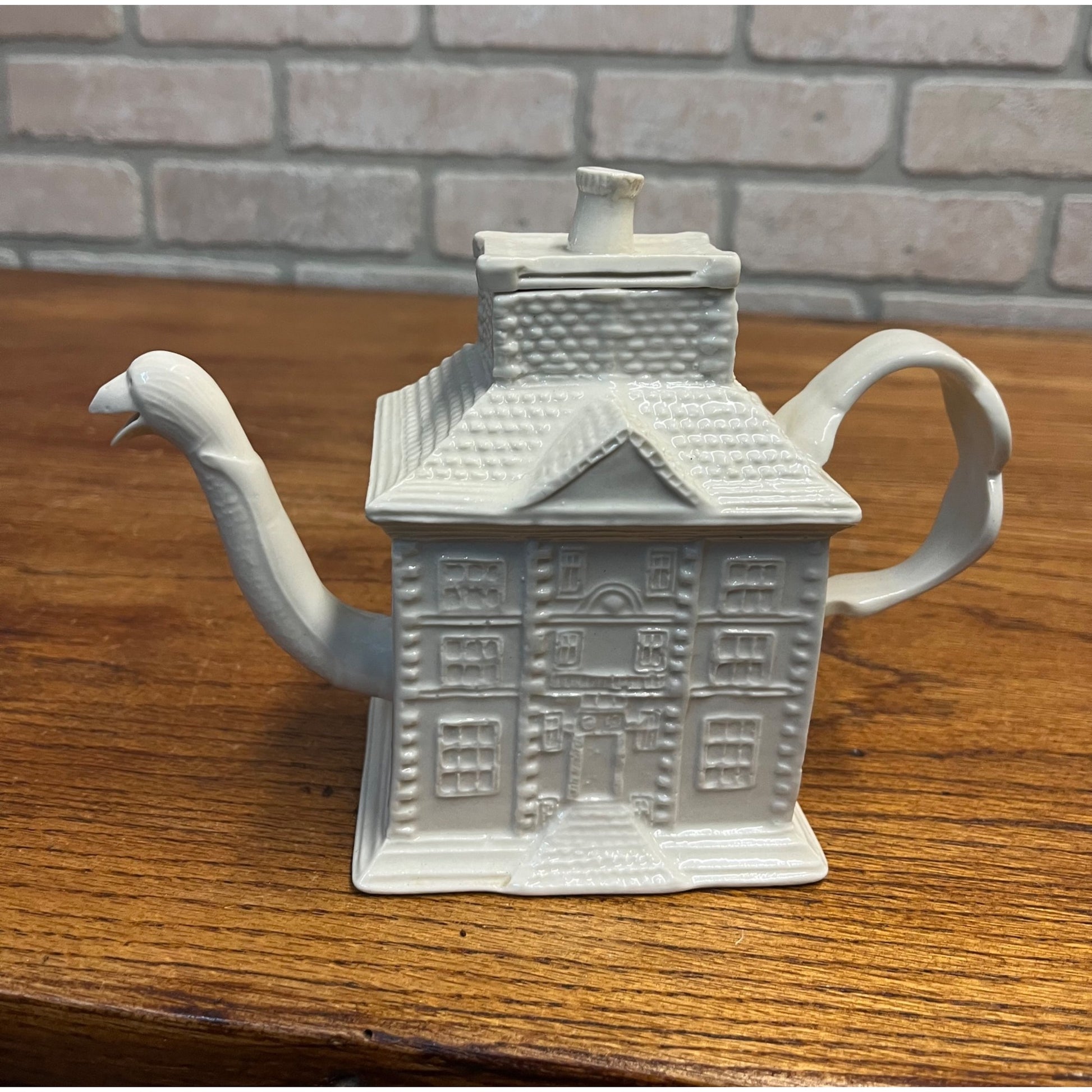 Vintage Staffordshire MMA Reproduction House Teapot English Figural