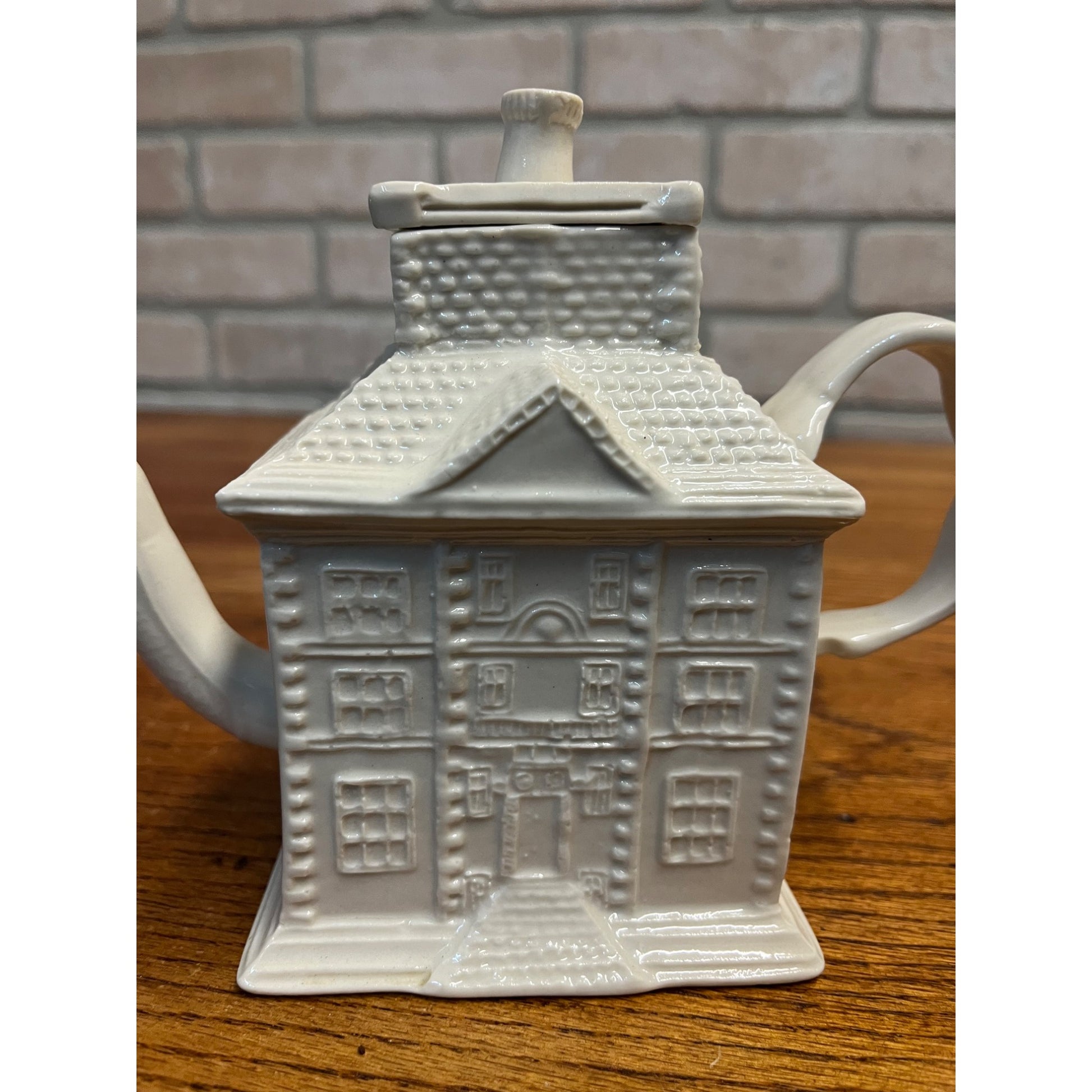 Vintage Staffordshire MMA Reproduction House Teapot English Figural