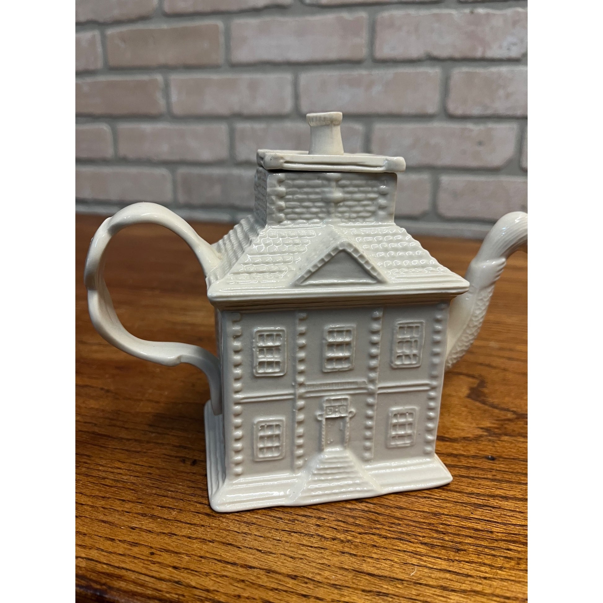 Vintage Staffordshire MMA Reproduction House Teapot English Figural