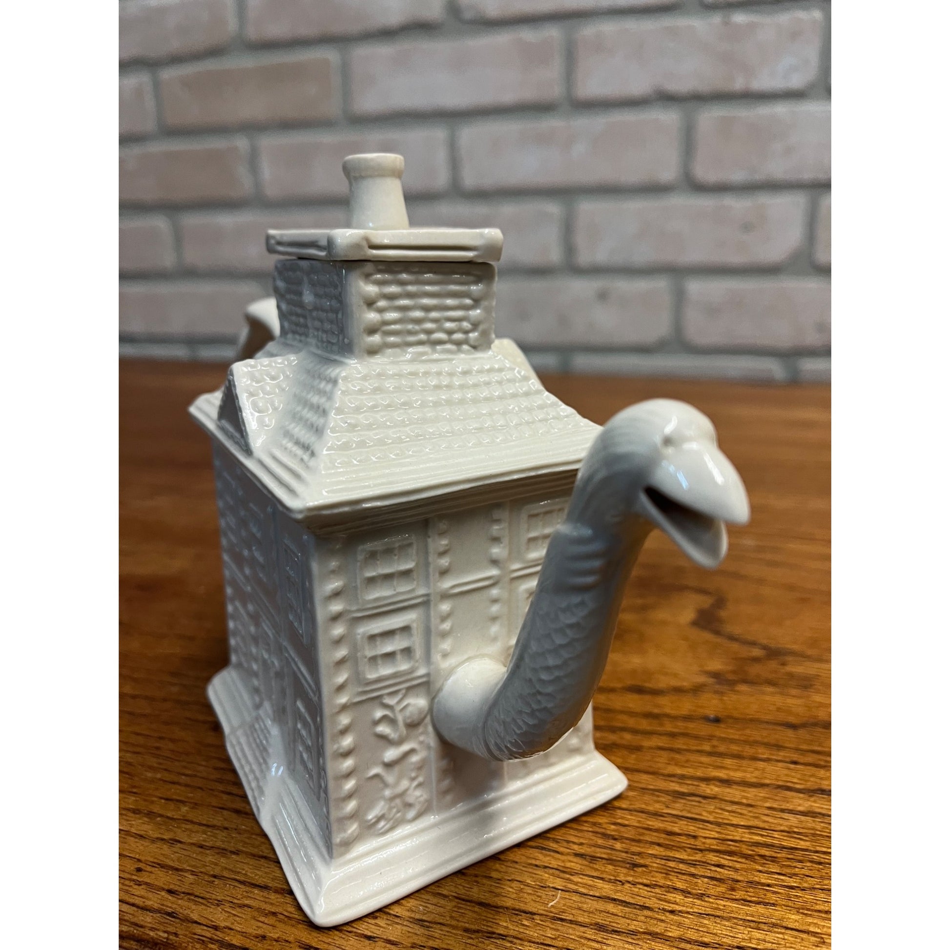Vintage Staffordshire MMA Reproduction House Teapot English Figural