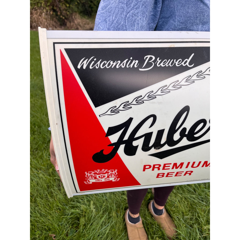 RARE Vintage Huber Premium Beer Lighted Menu Board Sign Bar Monroe WI Wis