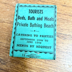 Vintage Green Top Cottage Cudahy Wisconsin FULL Advertising Matchbook Matches