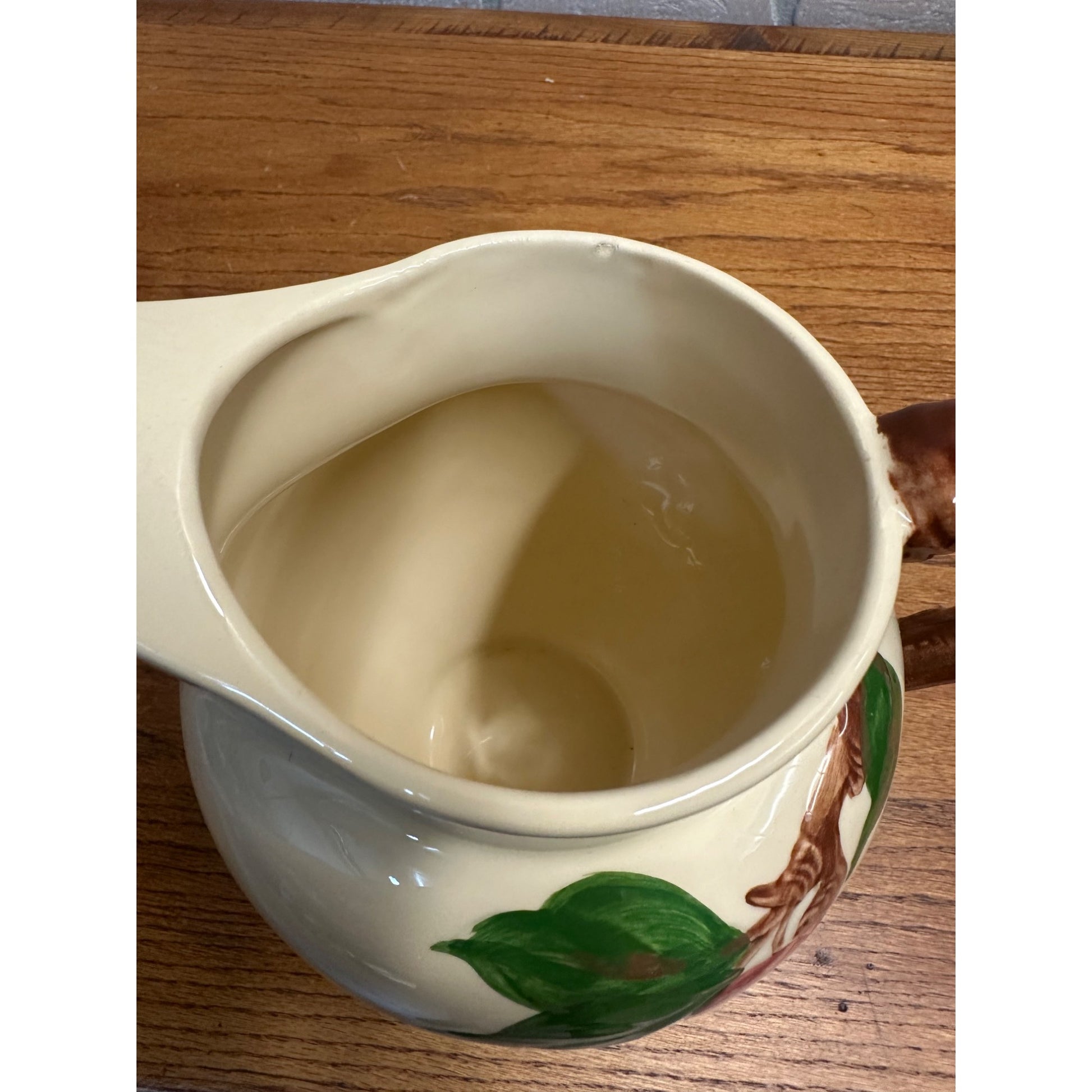 Vintage Franciscan Apple Ware 64 oz Water Pitcher With Ice Lip - USA