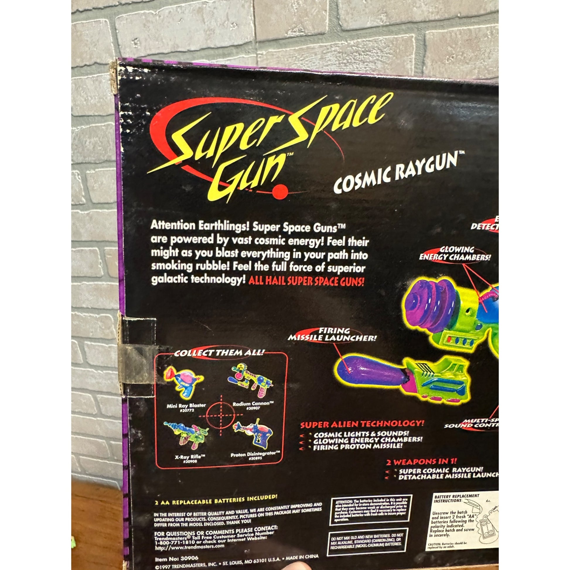 Vintage Super Space Cosmic Raygun Toy NEW 1997 Trendmasters