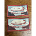 RARE Vintage c1930s Macon, Georgia Blimp Balloon Toy w/ Paper Envelopes