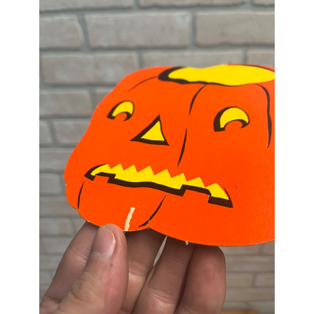 Vintage 1940s Halloween Diecut Jack o' Lantern JOL - Merri-Lei