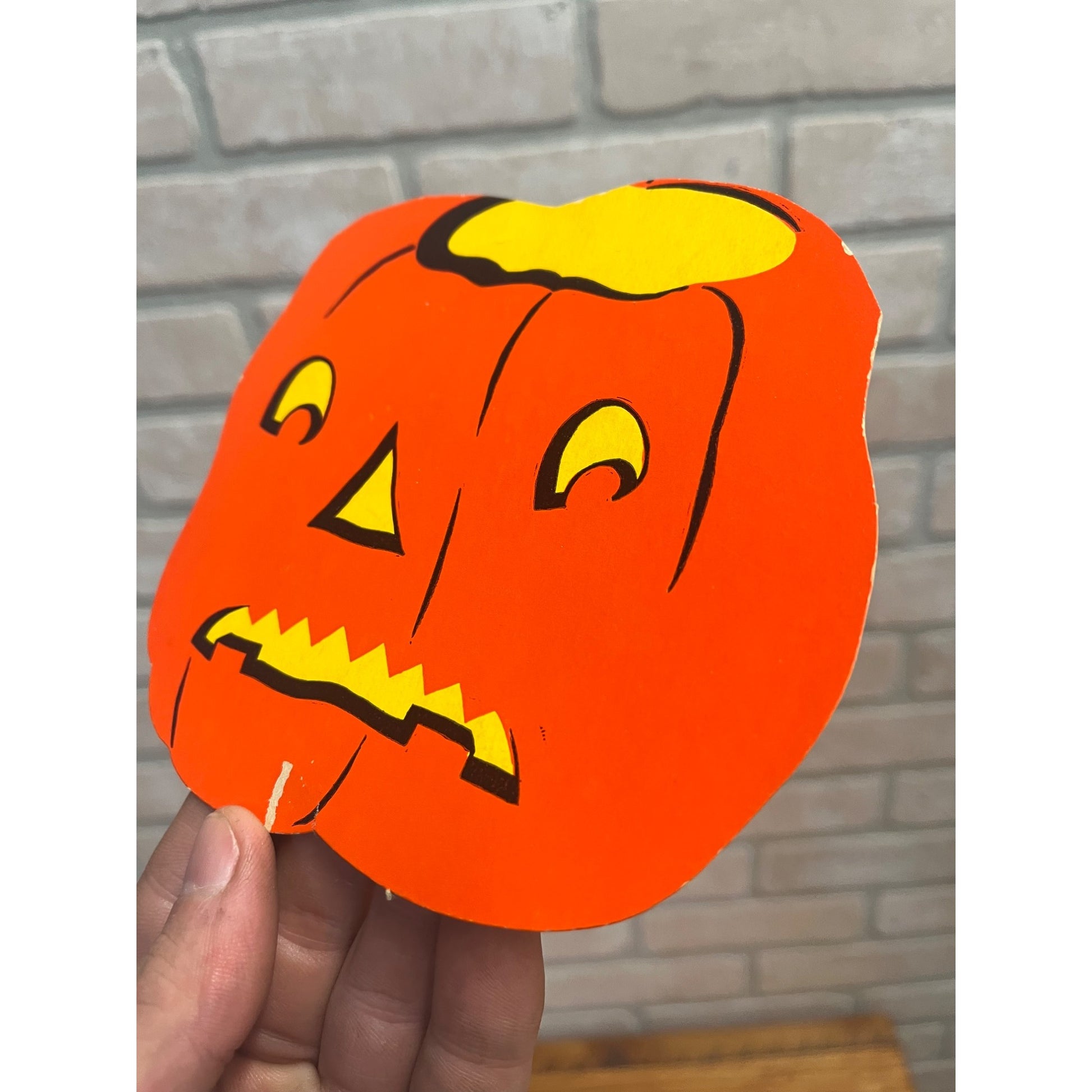 Vintage 1940s Halloween Diecut Jack o' Lantern JOL - Merri-Lei