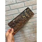 Vintage Wisconsin License Plate 1924 Automobile Car Truck