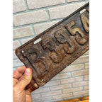 Vintage Wisconsin License Plate 1924 Automobile Car Truck