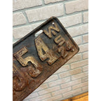 Vintage Wisconsin License Plate 1924 Automobile Car Truck