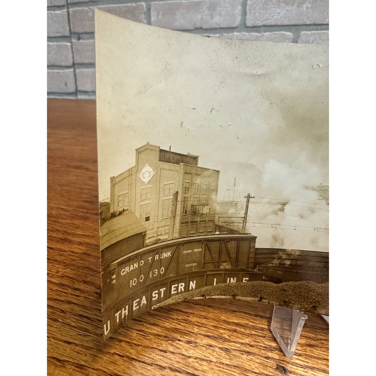 Original Real Photo c1915 Milwaukee Wisconsin Snapshot Coal Plant Railroad Train