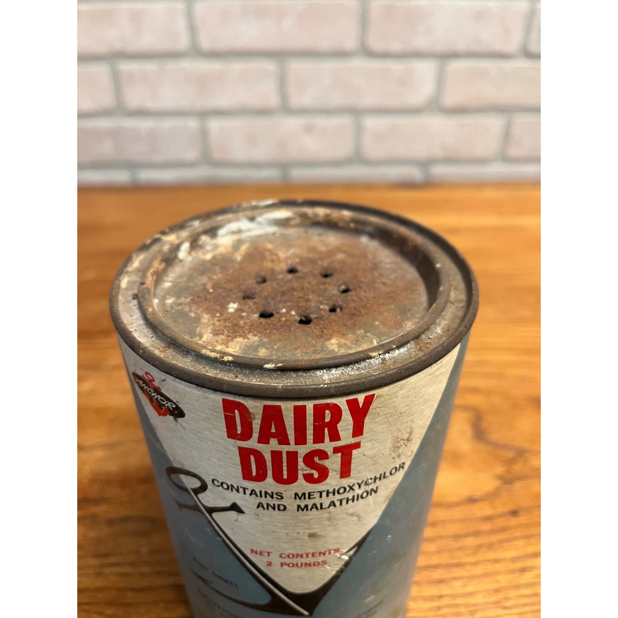 Vintage 1950s Anchor Brand Dairy Dust Horse Fly Powder Advertising Farm Missouri