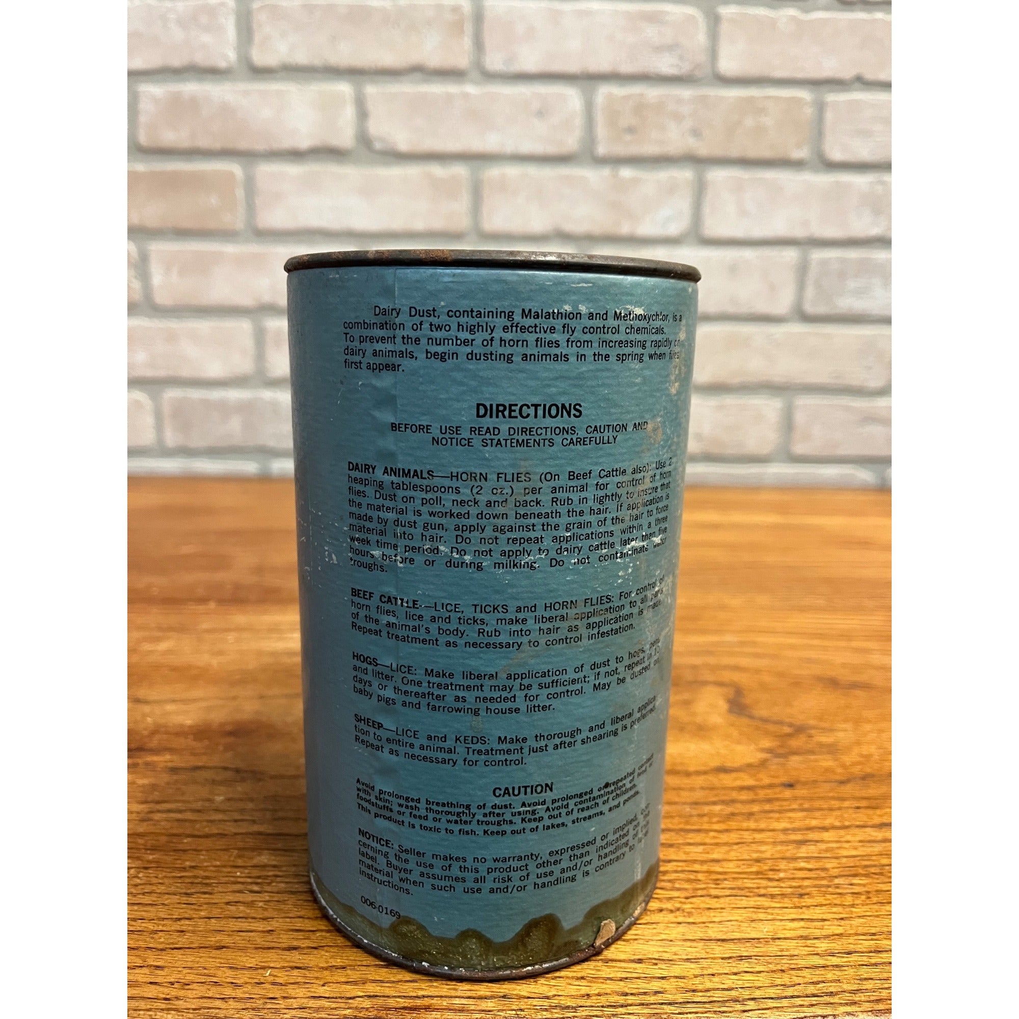 Vintage 1950s Anchor Brand Dairy Dust Horse Fly Powder Advertising Farm Missouri