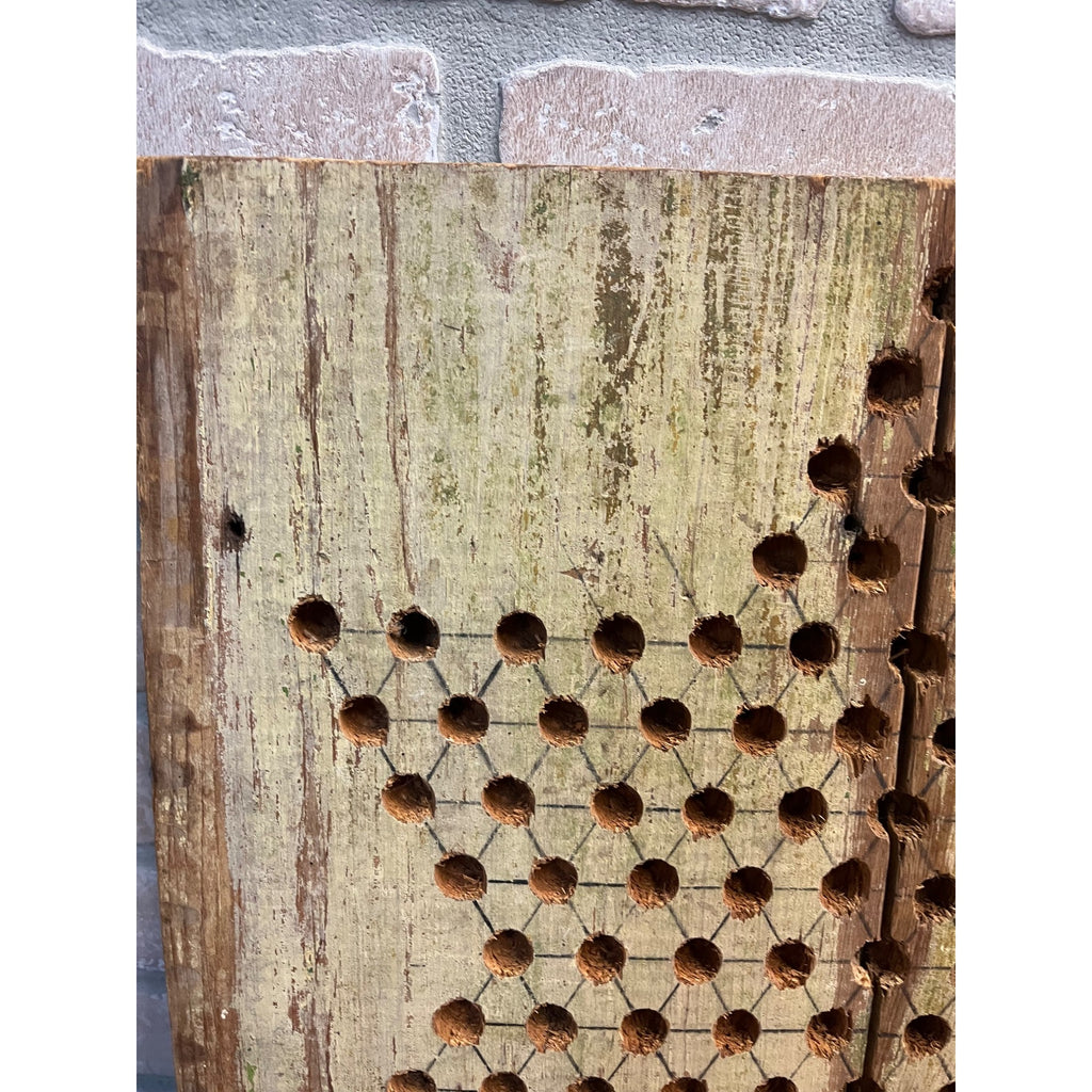 Antique Chinese Checkers Game Board Circa 1910 Folk Art Primitive American