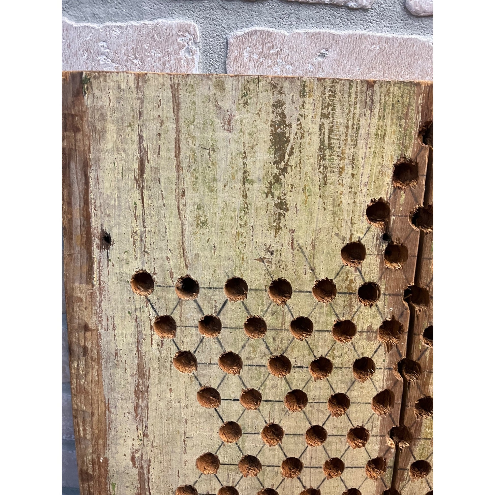 Antique Chinese Checkers Game Board Circa 1910 Folk Art Primitive American
