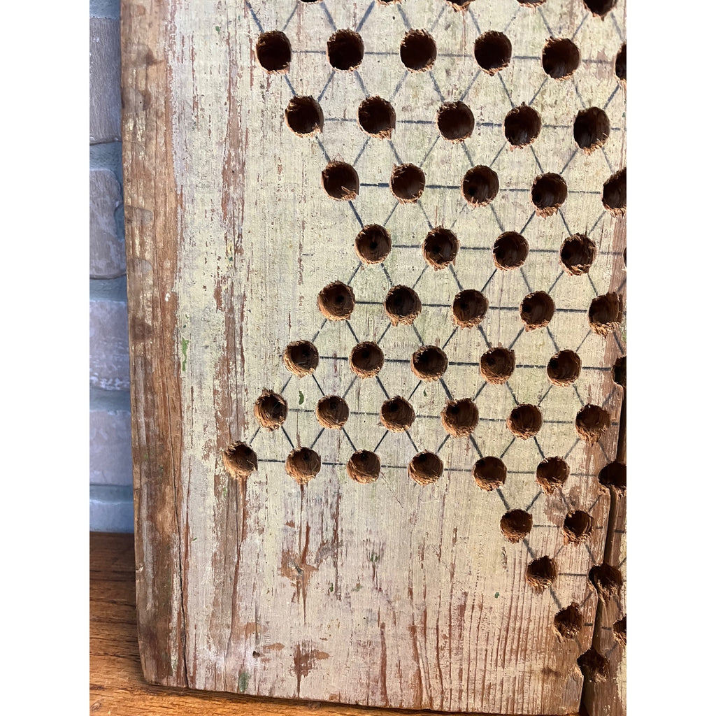 Antique Chinese Checkers Game Board Circa 1910 Folk Art Primitive American