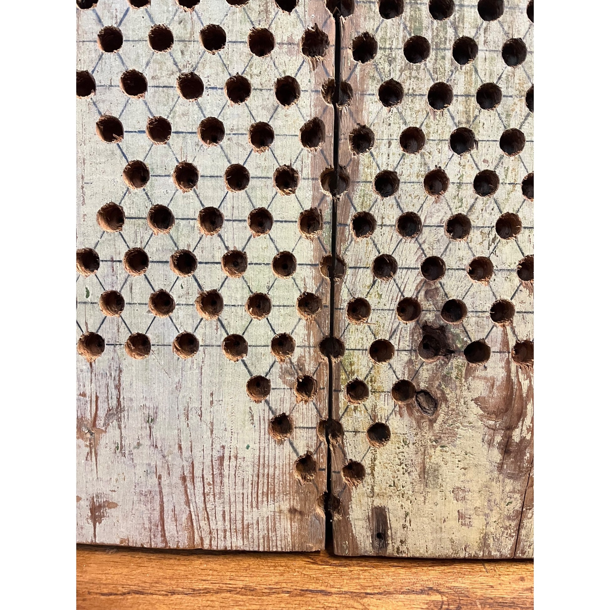 Antique Chinese Checkers Game Board Circa 1910 Folk Art Primitive American