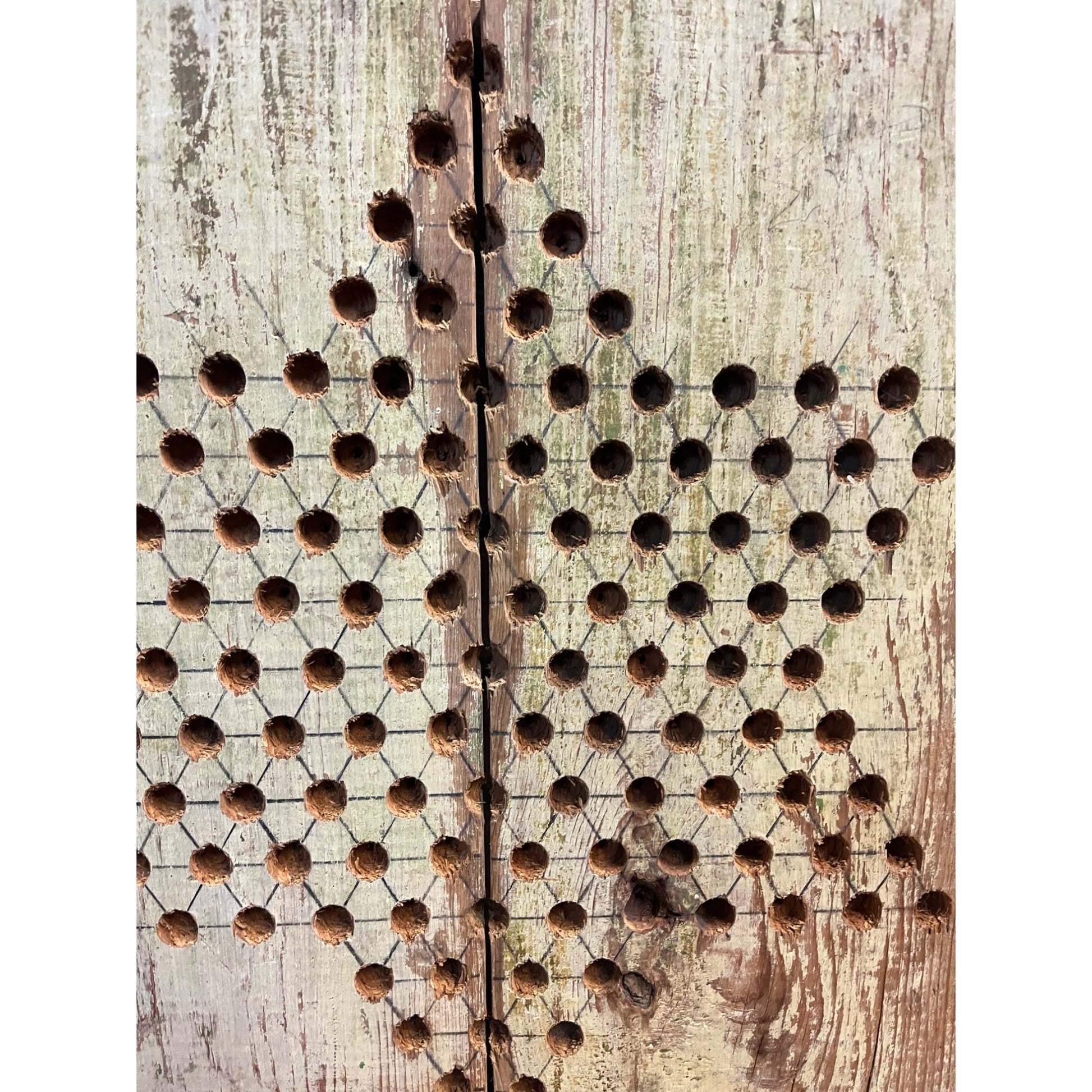 Antique Chinese Checkers Game Board Circa 1910 Folk Art Primitive American