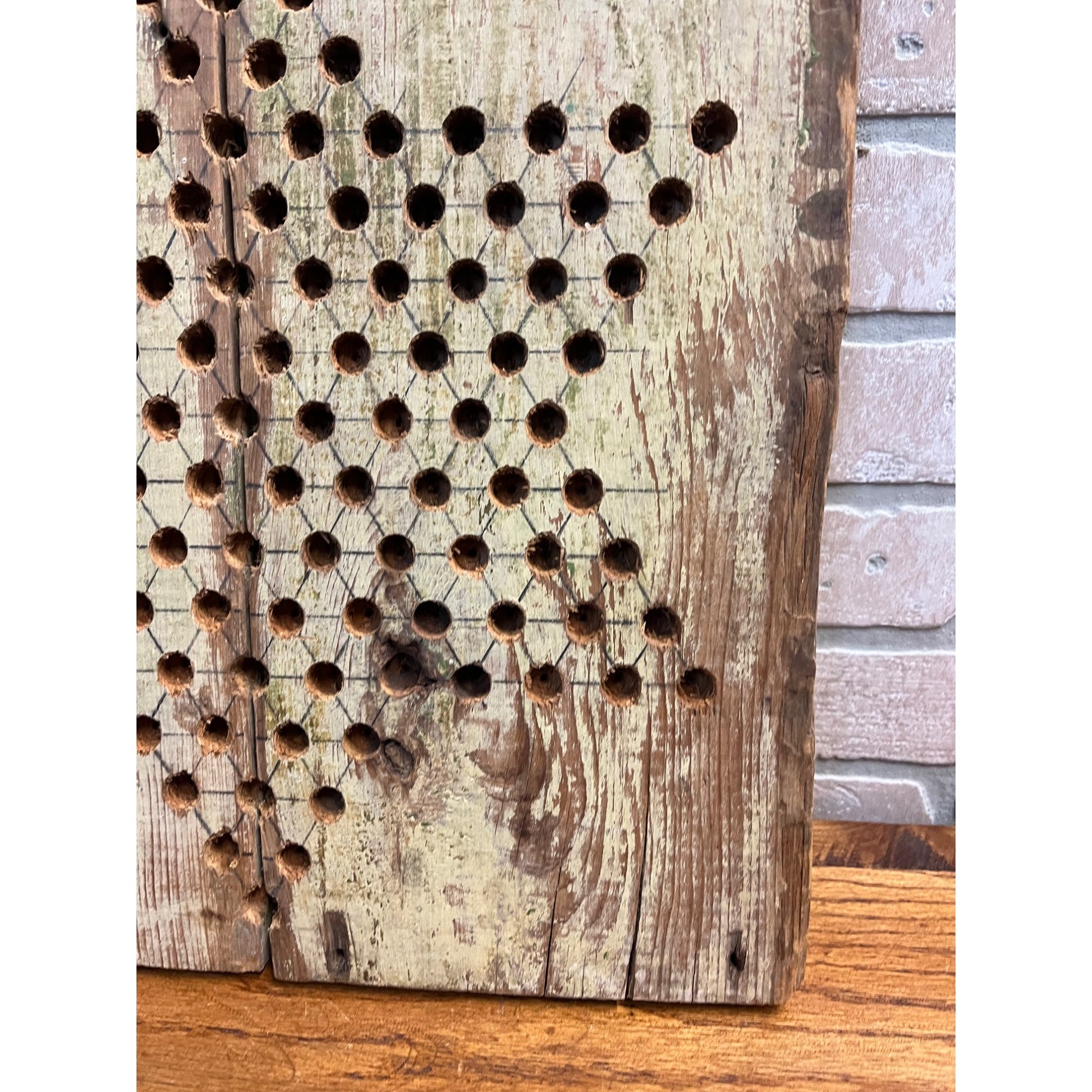 Antique Chinese Checkers Game Board Circa 1910 Folk Art Primitive American