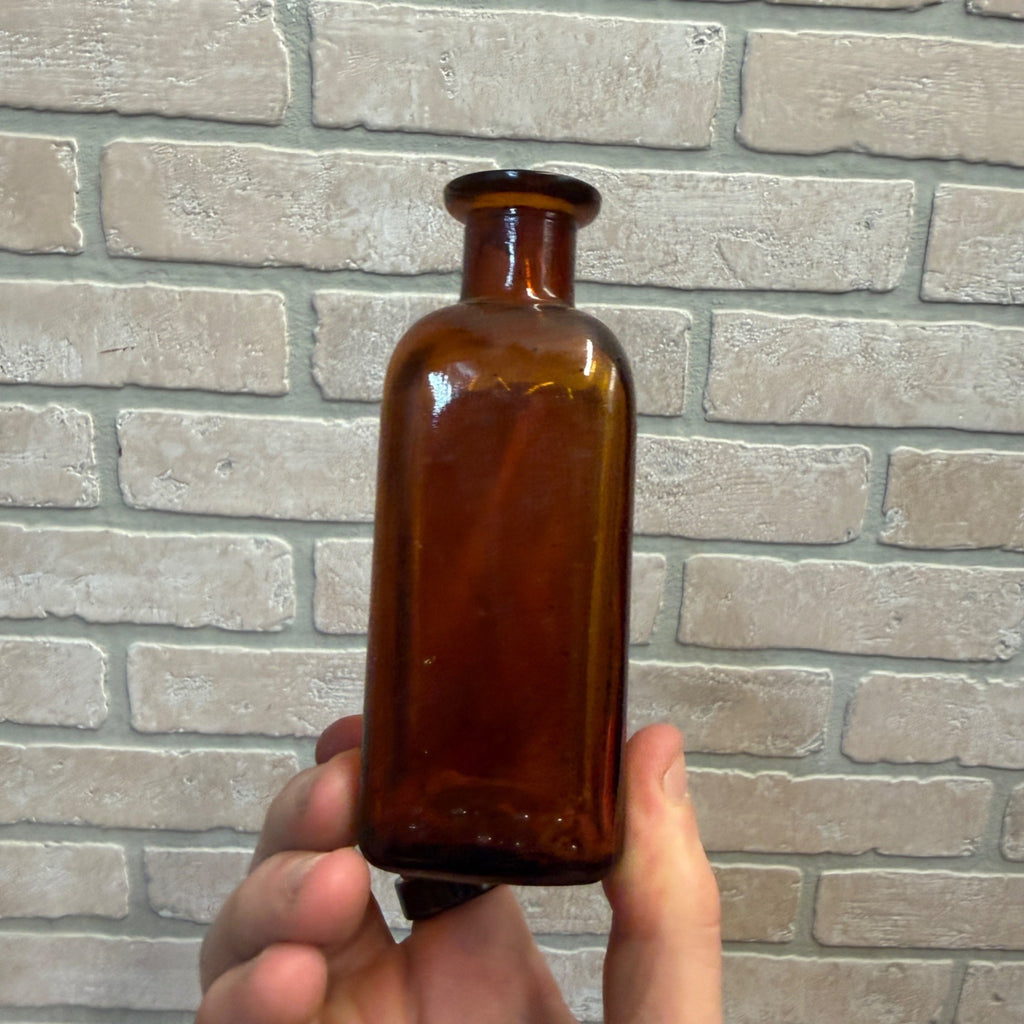 Vintage Brown Medicine Bottle Cardamon Apothecary John Wyeth