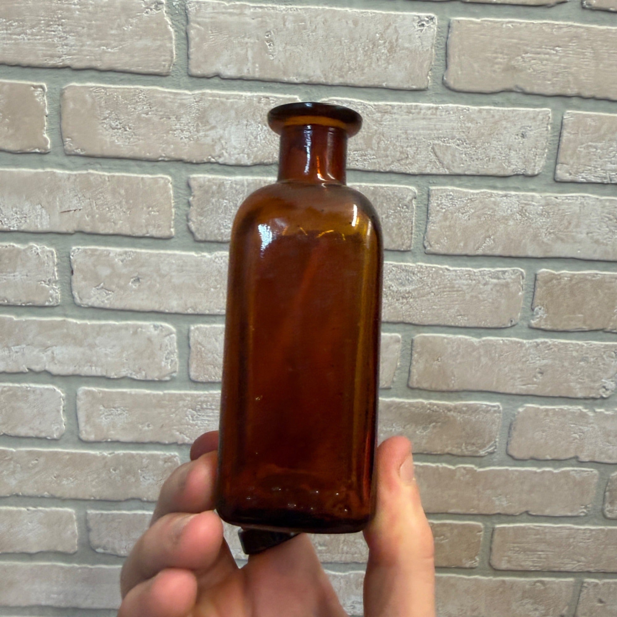 Vintage Brown Medicine Bottle Cardamon Apothecary John Wyeth
