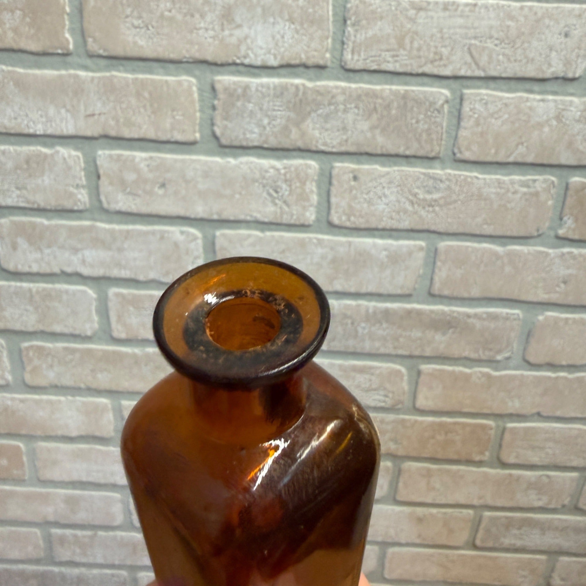 Vintage Brown Medicine Bottle Cardamon Apothecary John Wyeth
