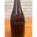 Pre-Prohibition Wm. Weber Grafton, Wis. Wisconsin Embossed Beer Bottle Amber