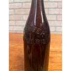 Pre-Prohibition Wm. Weber Grafton, Wis. Wisconsin Embossed Beer Bottle Amber