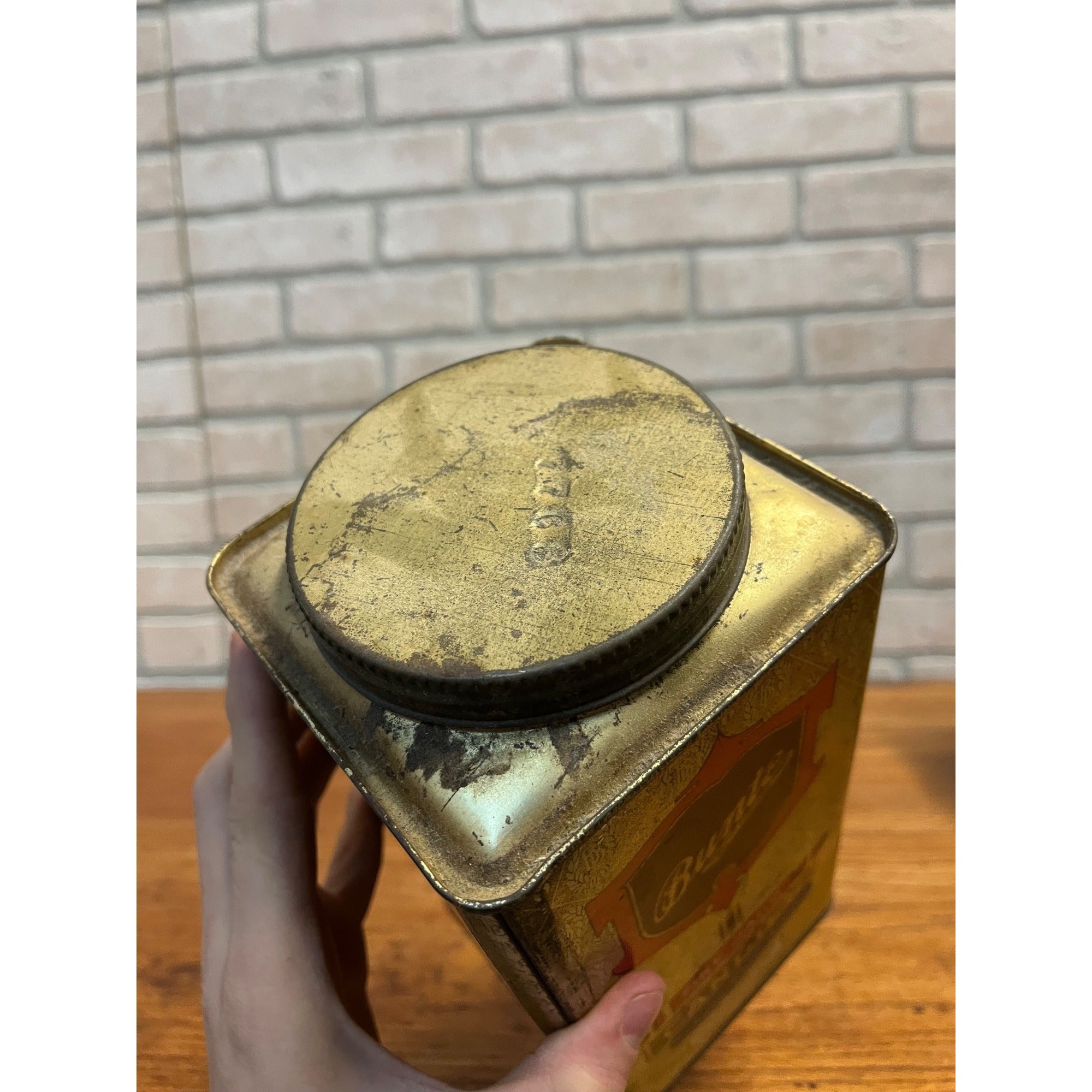 Vintage 1930s Bunte Brothers Candy Confectionery Advertising Tin Can Chicago