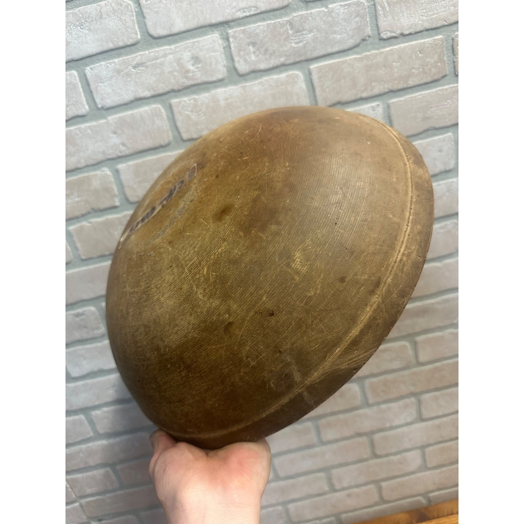 Antique Primitive Wooden Butter Bowl w/ Paddle Farmhouse Country Wood 1800s